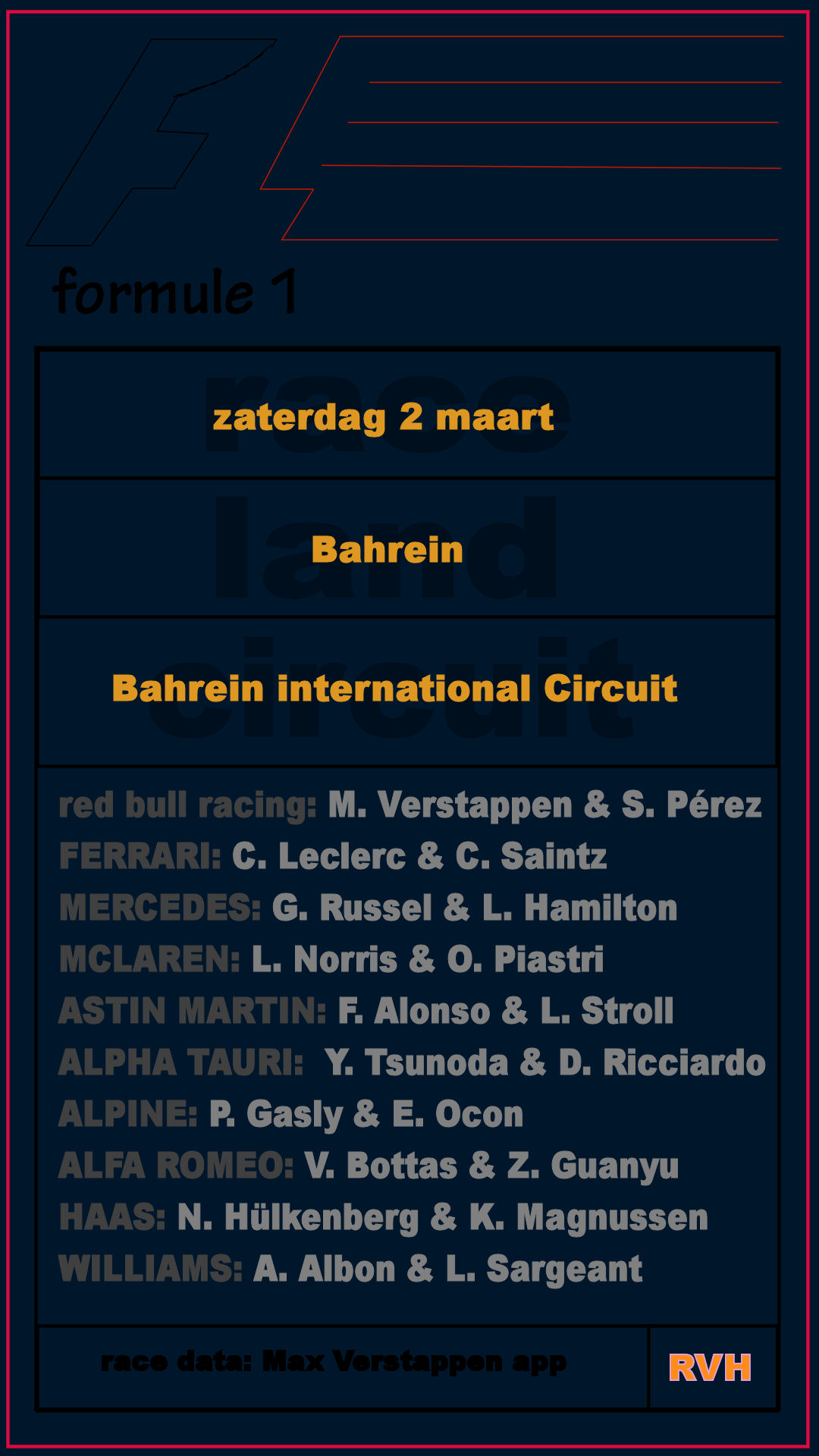 Foto van de formule 2024