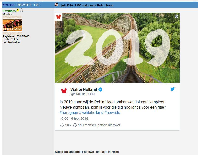 Foto van Robin Hood (van vekoma naar rmc)