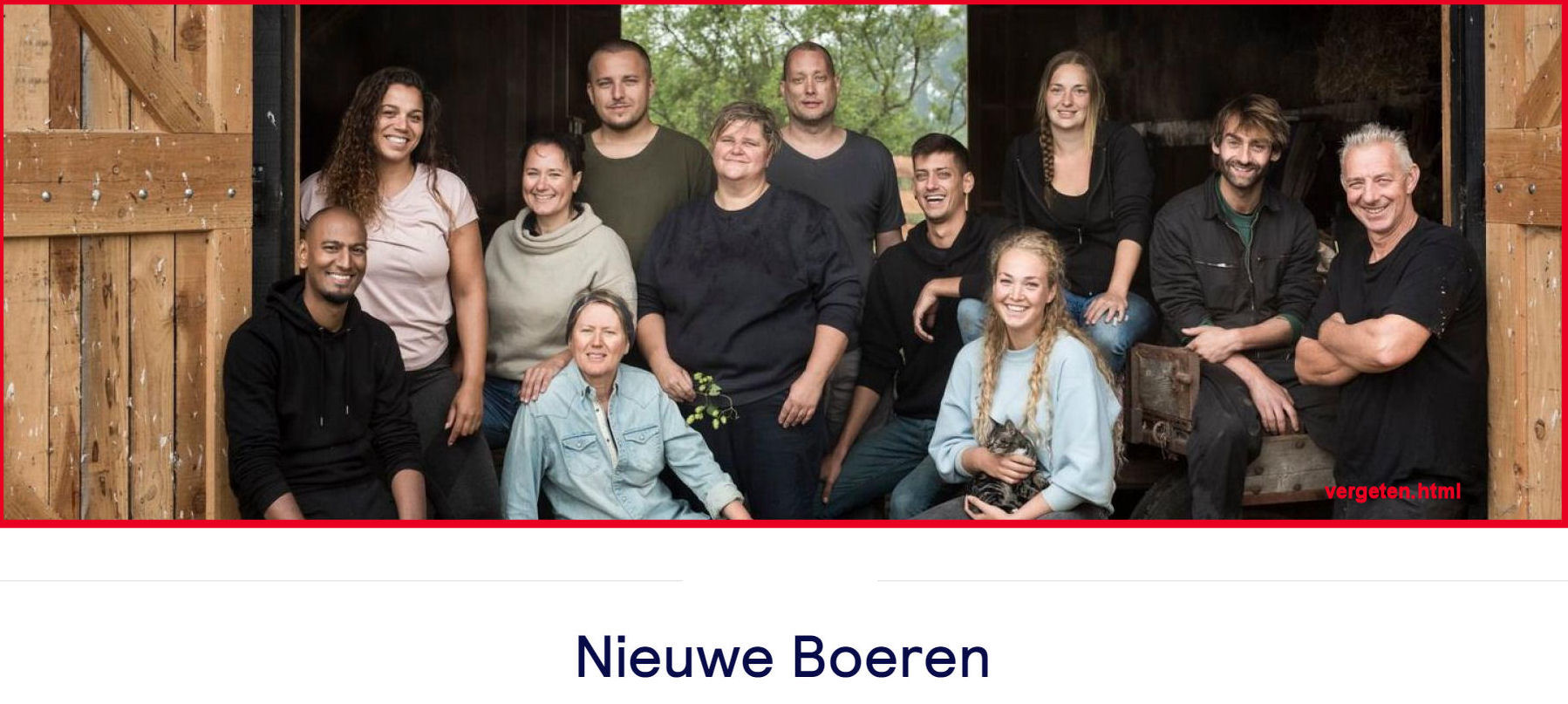 Foto van alle deelnemers nieuwe boeren